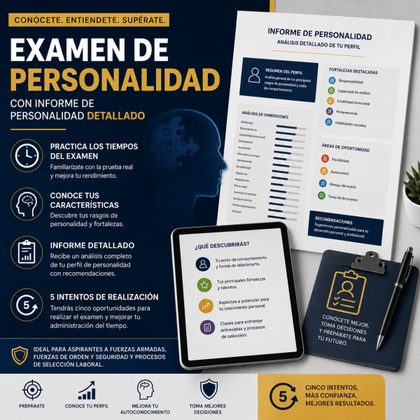 Examen de Personalidad + Informe Detallado